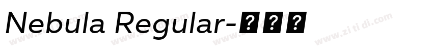 Nebula Regular字体转换